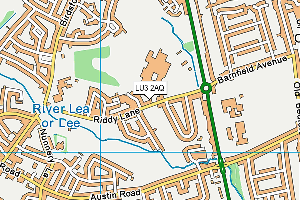 LU3 2AQ map - OS VectorMap District (Ordnance Survey) LU3 2AQ map - OS VectorMap District (Ordnance Survey)