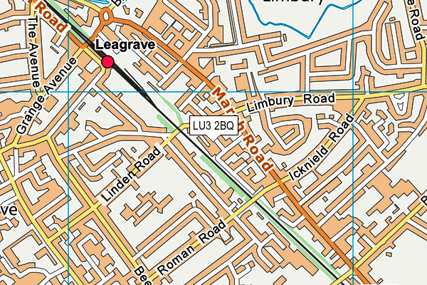LU3 2BQ map - OS VectorMap District (Ordnance Survey) LU3 2BQ map - OS VectorMap District (Ordnance Survey)