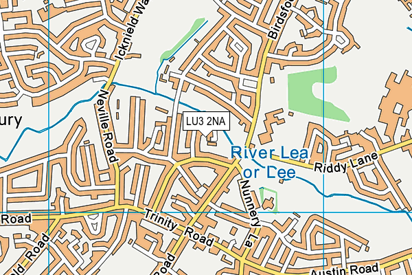 LU3 2NA map - OS VectorMap District (Ordnance Survey) LU3 2NA map - OS VectorMap District (Ordnance Survey)