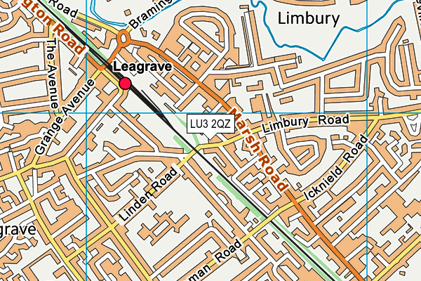 LU3 2QZ map - OS VectorMap District (Ordnance Survey) LU3 2QZ map - OS VectorMap District (Ordnance Survey)