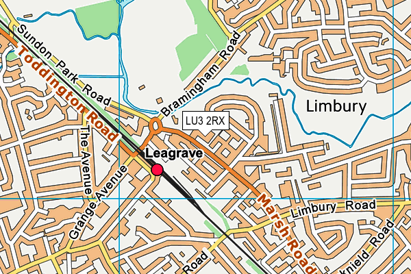LU3 2RX map - OS VectorMap District (Ordnance Survey) LU3 2RX map - OS VectorMap District (Ordnance Survey)