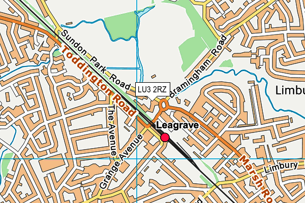 LU3 2RZ map - OS VectorMap District (Ordnance Survey) LU3 2RZ map - OS VectorMap District (Ordnance Survey)
