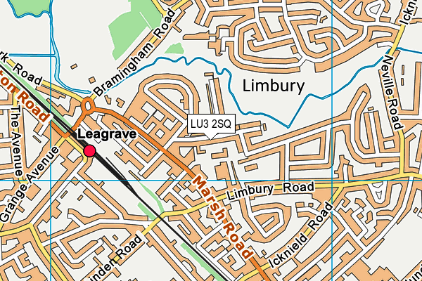 LU3 2SQ map - OS VectorMap District (Ordnance Survey) LU3 2SQ map - OS VectorMap District (Ordnance Survey)