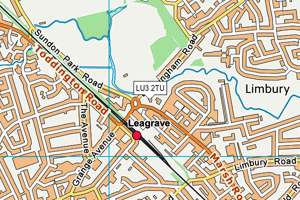 LU3 2TU map - OS VectorMap District (Ordnance Survey) LU3 2TU map - OS VectorMap District (Ordnance Survey)