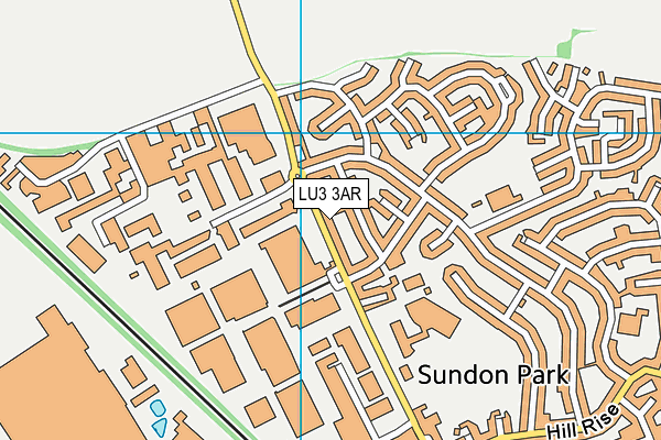 LU3 3AR map - OS VectorMap District (Ordnance Survey) LU3 3AR map - OS VectorMap District (Ordnance Survey)