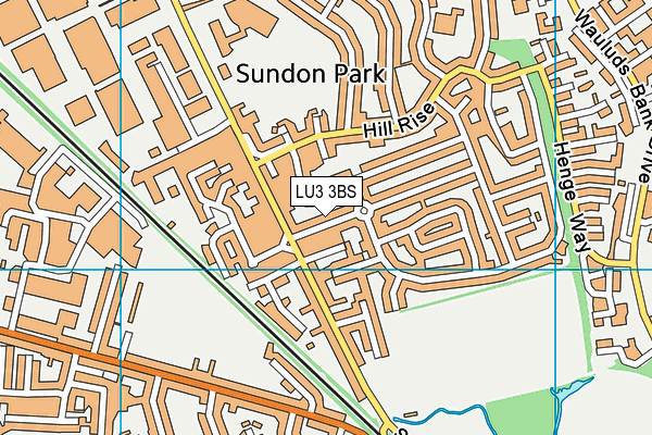 LU3 3BS map - OS VectorMap District (Ordnance Survey) LU3 3BS map - OS VectorMap District (Ordnance Survey)