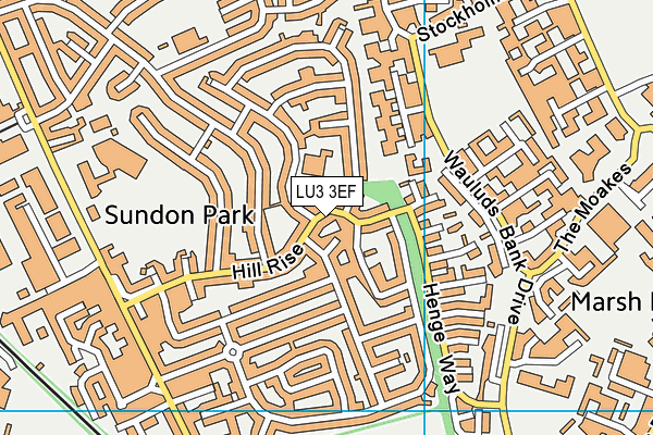 LU3 3EF map - OS VectorMap District (Ordnance Survey) LU3 3EF map - OS VectorMap District (Ordnance Survey)