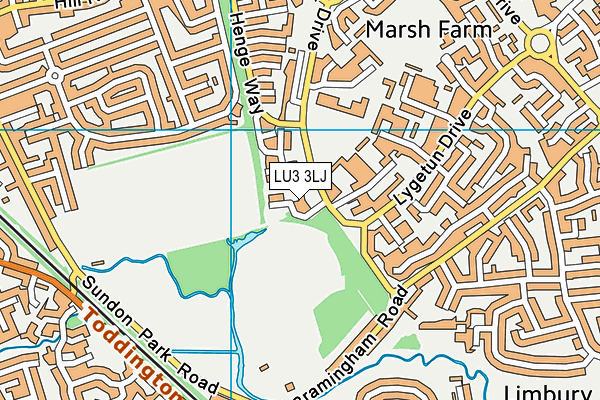 LU3 3LJ map - OS VectorMap District (Ordnance Survey) LU3 3LJ map - OS VectorMap District (Ordnance Survey)