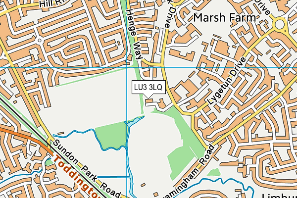 LU3 3LQ map - OS VectorMap District (Ordnance Survey) LU3 3LQ map - OS VectorMap District (Ordnance Survey)