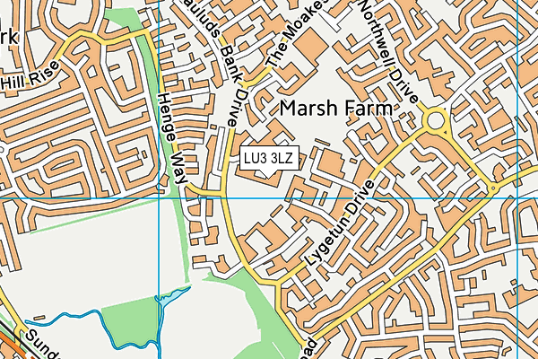 LU3 3LZ map - OS VectorMap District (Ordnance Survey) LU3 3LZ map - OS VectorMap District (Ordnance Survey)