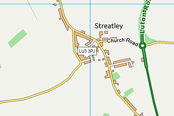 LU3 3PJ map - OS VectorMap District (Ordnance Survey) LU3 3PJ map - OS VectorMap District (Ordnance Survey)