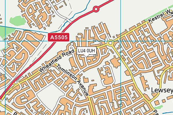 LU4 0UH map - OS VectorMap District (Ordnance Survey) LU4 0UH map - OS VectorMap District (Ordnance Survey)