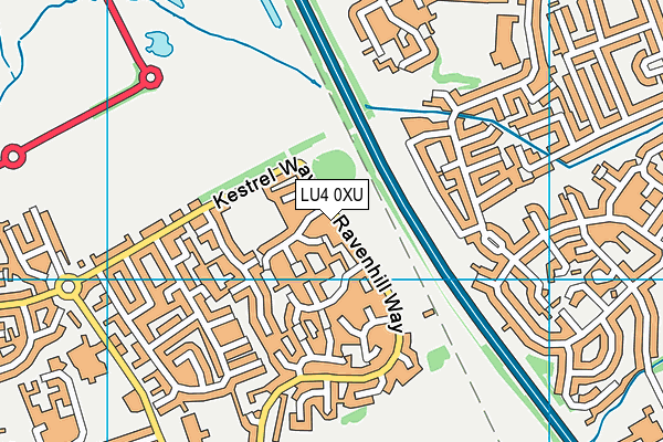 LU4 0XU map - OS VectorMap District (Ordnance Survey) LU4 0XU map - OS VectorMap District (Ordnance Survey)