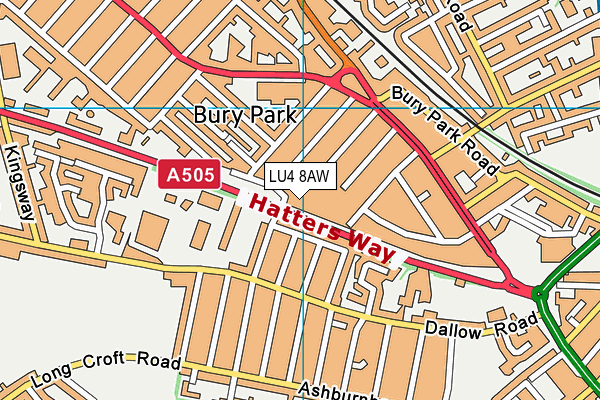 LU4 8AW map - OS VectorMap District (Ordnance Survey) LU4 8AW map - OS VectorMap District (Ordnance Survey)