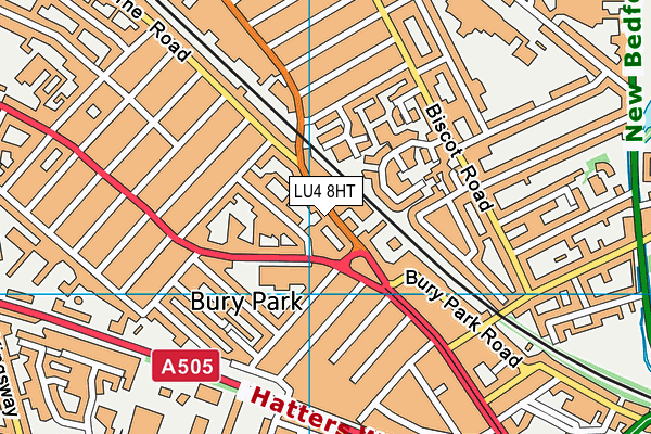 LU4 8HT map - OS VectorMap District (Ordnance Survey) LU4 8HT map - OS VectorMap District (Ordnance Survey)