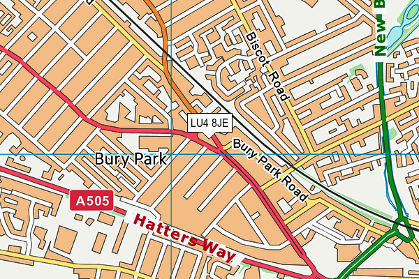 LU4 8JE map - OS VectorMap District (Ordnance Survey) LU4 8JE map - OS VectorMap District (Ordnance Survey)