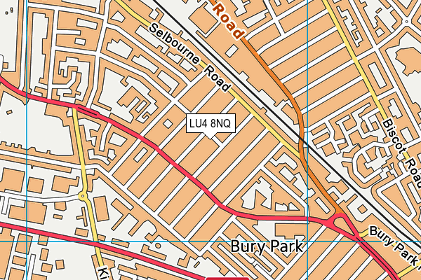 LU4 8NQ map - OS VectorMap District (Ordnance Survey) LU4 8NQ map - OS VectorMap District (Ordnance Survey)