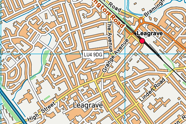 LU4 9DG map - OS VectorMap District (Ordnance Survey) LU4 9DG map - OS VectorMap District (Ordnance Survey)