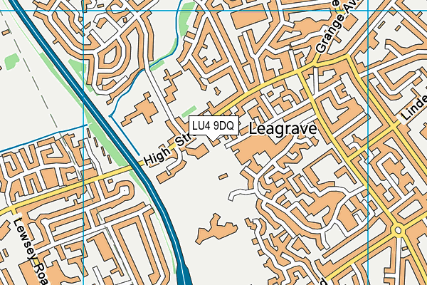 LU4 9DQ map - OS VectorMap District (Ordnance Survey) LU4 9DQ map - OS VectorMap District (Ordnance Survey)