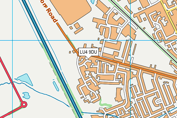 LU4 9DU map - OS VectorMap District (Ordnance Survey) LU4 9DU map - OS VectorMap District (Ordnance Survey)