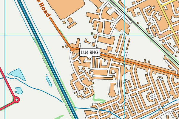 LU4 9HG map - OS VectorMap District (Ordnance Survey) LU4 9HG map - OS VectorMap District (Ordnance Survey)