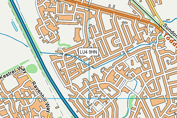 LU4 9HN map - OS VectorMap District (Ordnance Survey) LU4 9HN map - OS VectorMap District (Ordnance Survey)