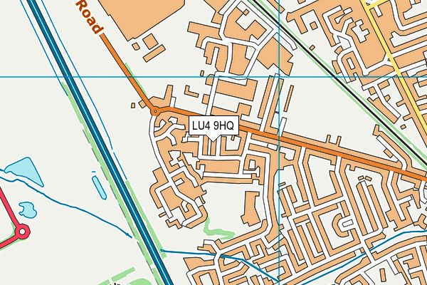 LU4 9HQ map - OS VectorMap District (Ordnance Survey) LU4 9HQ map - OS VectorMap District (Ordnance Survey)