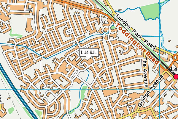 LU4 9JL map - OS VectorMap District (Ordnance Survey) LU4 9JL map - OS VectorMap District (Ordnance Survey)