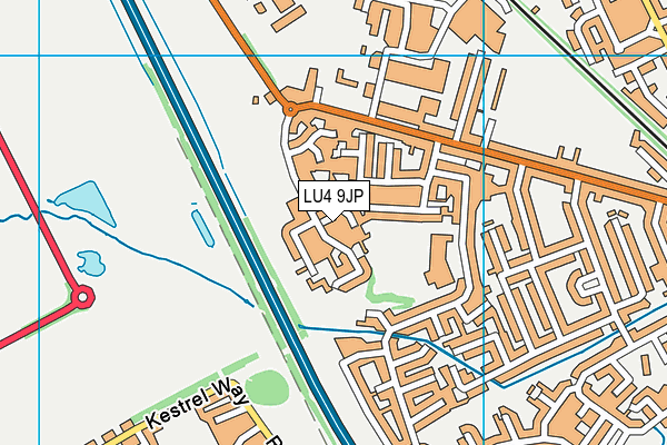 LU4 9JP map - OS VectorMap District (Ordnance Survey) LU4 9JP map - OS VectorMap District (Ordnance Survey)