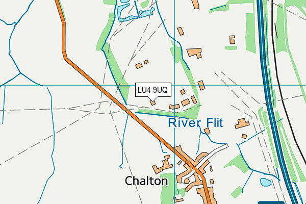 LU4 9UQ map - OS VectorMap District (Ordnance Survey) LU4 9UQ map - OS VectorMap District (Ordnance Survey)