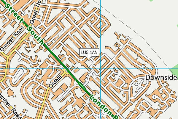 LU5 4AN map - OS VectorMap District (Ordnance Survey) LU5 4AN map - OS VectorMap District (Ordnance Survey)