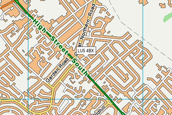 LU5 4BX map - OS VectorMap District (Ordnance Survey) LU5 4BX map - OS VectorMap District (Ordnance Survey)