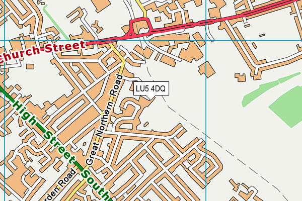 LU5 4DQ map - OS VectorMap District (Ordnance Survey) LU5 4DQ map - OS VectorMap District (Ordnance Survey)