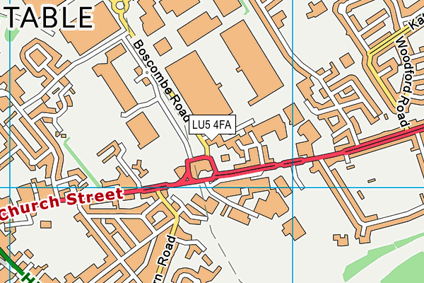 LU5 4FA map - OS VectorMap District (Ordnance Survey) LU5 4FA map - OS VectorMap District (Ordnance Survey)