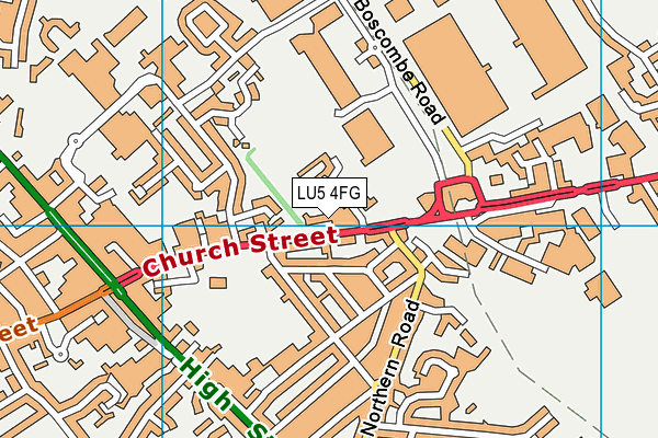 LU5 4FG map - OS VectorMap District (Ordnance Survey) LU5 4FG map - OS VectorMap District (Ordnance Survey)