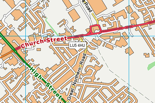 LU5 4HU map - OS VectorMap District (Ordnance Survey) LU5 4HU map - OS VectorMap District (Ordnance Survey)