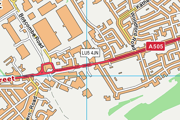 LU5 4JN map - OS VectorMap District (Ordnance Survey) LU5 4JN map - OS VectorMap District (Ordnance Survey)
