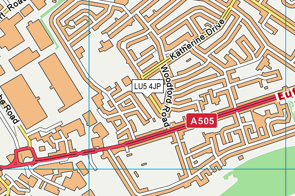 LU5 4JP map - OS VectorMap District (Ordnance Survey) LU5 4JP map - OS VectorMap District (Ordnance Survey)