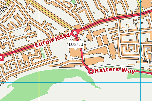 LU5 4JU map - OS VectorMap District (Ordnance Survey) LU5 4JU map - OS VectorMap District (Ordnance Survey)