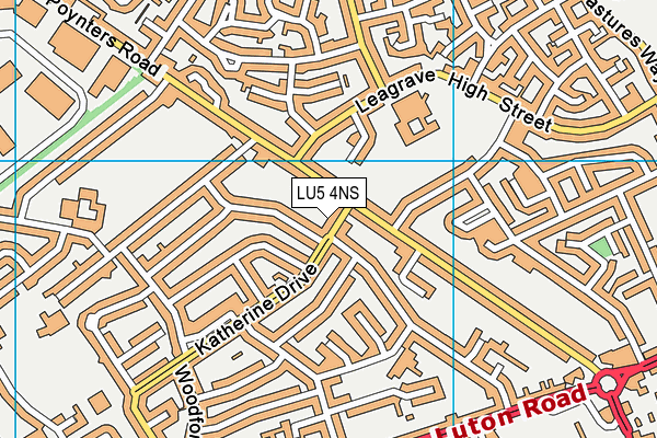 LU5 4NS map - OS VectorMap District (Ordnance Survey) LU5 4NS map - OS VectorMap District (Ordnance Survey)