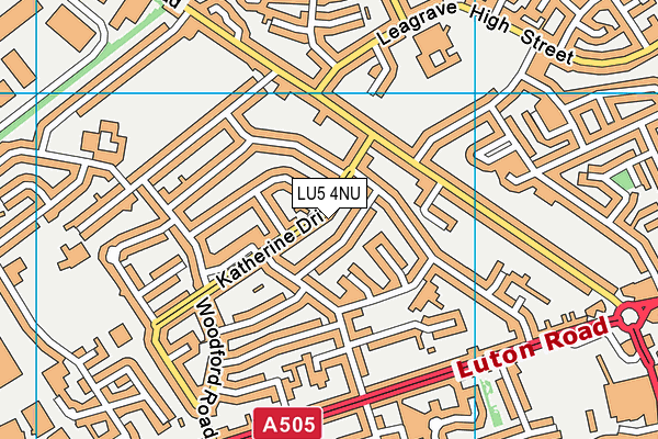 LU5 4NU map - OS VectorMap District (Ordnance Survey) LU5 4NU map - OS VectorMap District (Ordnance Survey)