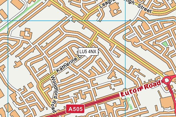 LU5 4NX map - OS VectorMap District (Ordnance Survey) LU5 4NX map - OS VectorMap District (Ordnance Survey)