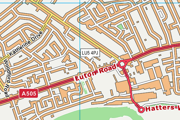 LU5 4PJ map - OS VectorMap District (Ordnance Survey) LU5 4PJ map - OS VectorMap District (Ordnance Survey)
