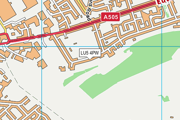 LU5 4PW map - OS VectorMap District (Ordnance Survey) LU5 4PW map - OS VectorMap District (Ordnance Survey)