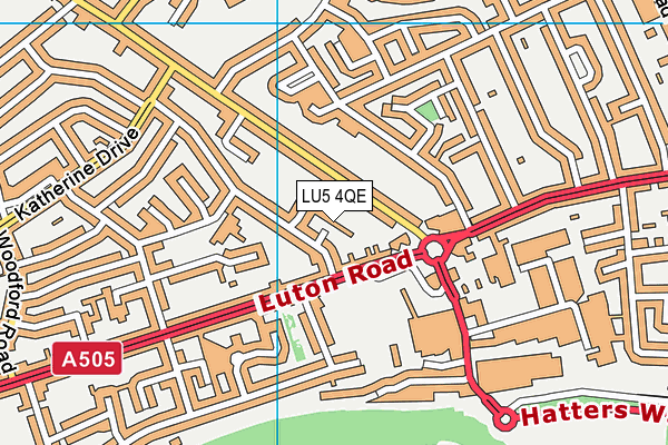LU5 4QE map - OS VectorMap District (Ordnance Survey) LU5 4QE map - OS VectorMap District (Ordnance Survey)