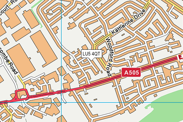 LU5 4QT map - OS VectorMap District (Ordnance Survey) LU5 4QT map - OS VectorMap District (Ordnance Survey)