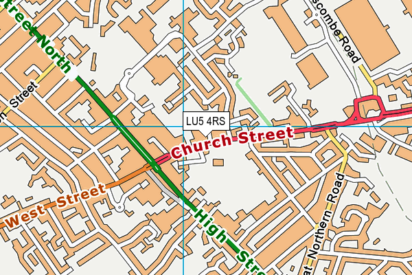 LU5 4RS map - OS VectorMap District (Ordnance Survey) LU5 4RS map - OS VectorMap District (Ordnance Survey)