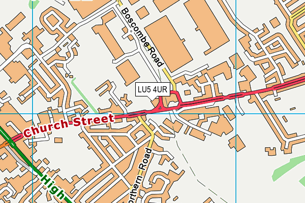 LU5 4UR map - OS VectorMap District (Ordnance Survey) LU5 4UR map - OS VectorMap District (Ordnance Survey)