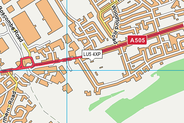 LU5 4XP map - OS VectorMap District (Ordnance Survey) LU5 4XP map - OS VectorMap District (Ordnance Survey)