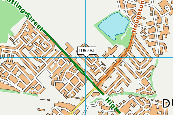 LU5 5AJ map - OS VectorMap District (Ordnance Survey) LU5 5AJ map - OS VectorMap District (Ordnance Survey)